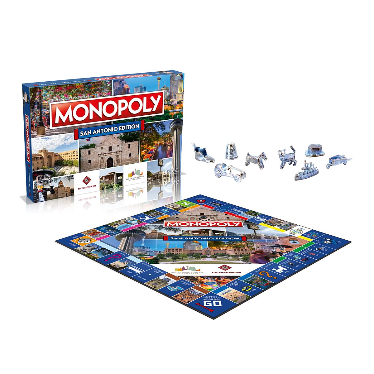 Amazon.com: Monopoly Board Game San Antonio Edition: 2-6 Players